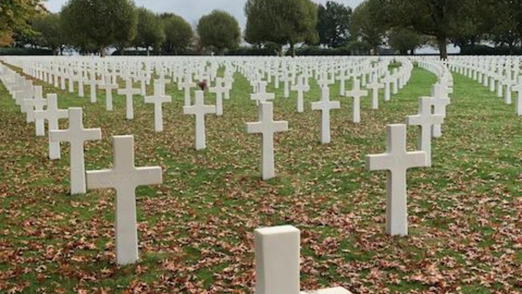 Foto van een militair kerkhof