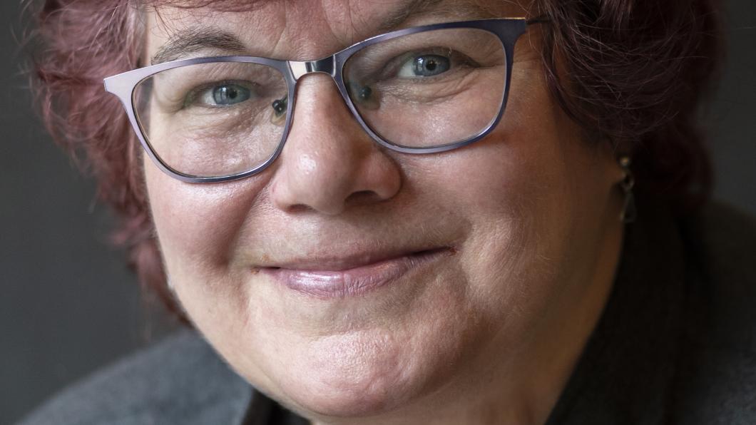 Ria Haan is Statenlid voor GroenLinks in het Drents Parlement Foto van Ria Haan