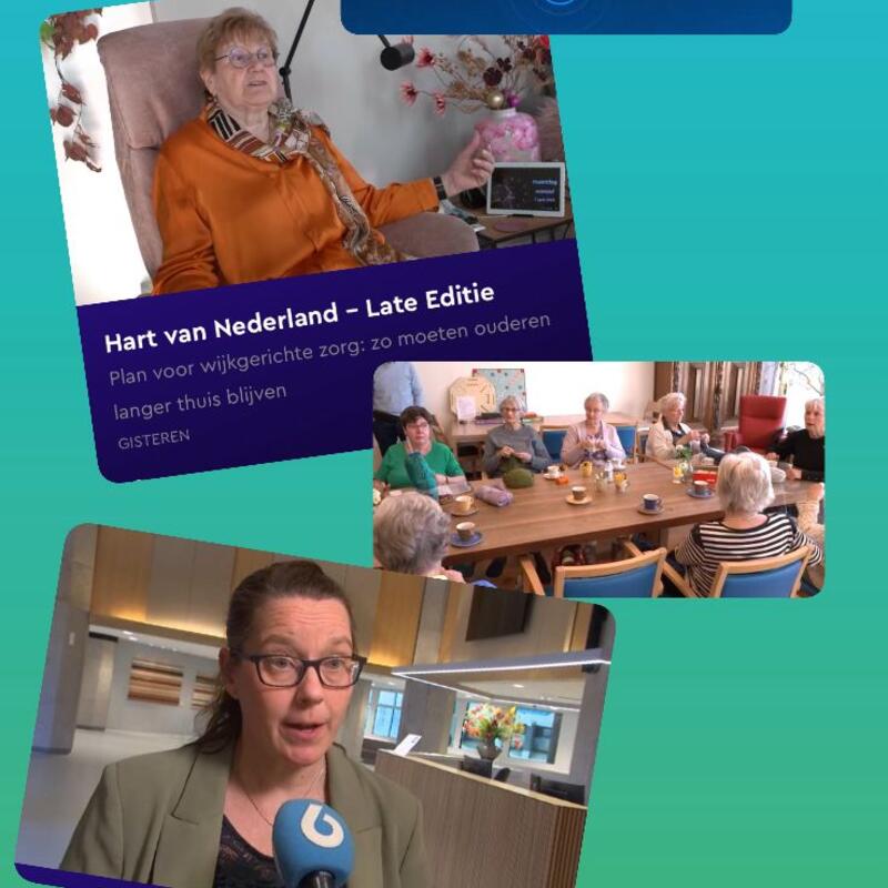 Collage oud worden in eigen buurt