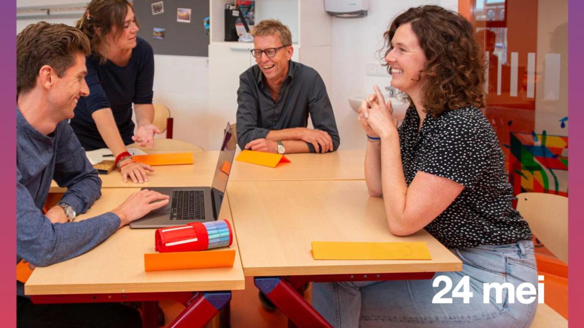 Foto van mensen in klaslokaal